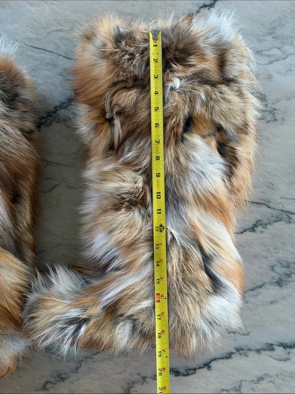 Pair Innsbrook Fox Fur Winter Boots - Size 39